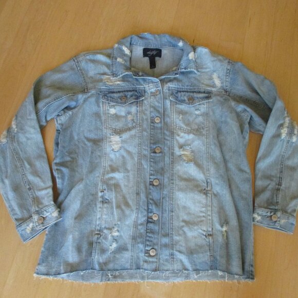 New The Buckle Daytrip Denim Jacket Womens Large - Picture 1 of 6
